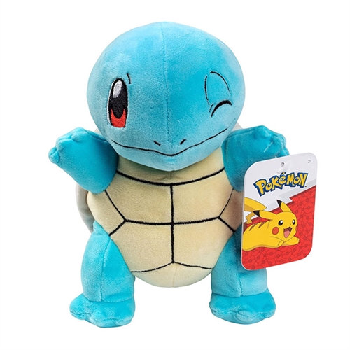Pokémon Plushie - Squirtle 20 cm Blinkende - Pokemon Legetøj